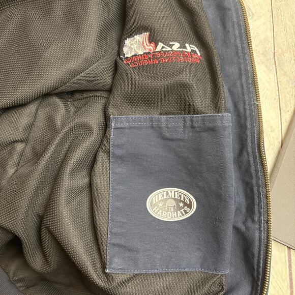Carhartt Blue Helmets to Hardhats Jacket Men's 3XL lined J131-DNY FLSA USA - Picture 8 of 12